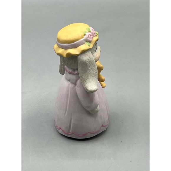 Vintage Lucy and Me Rosie with her Bear Easter Bonnet Gray Bunny Easter Dress - Picture 6 of 7